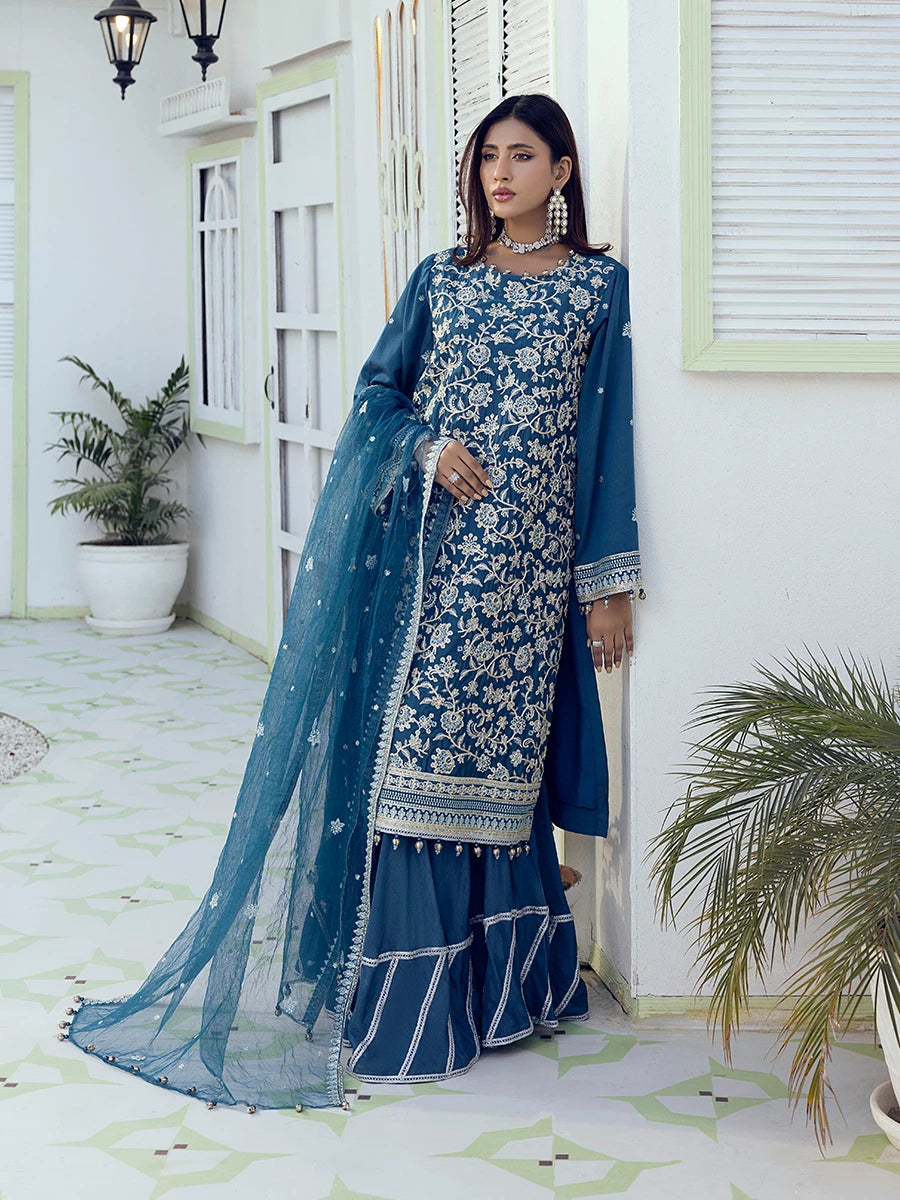 Salitex | Signature Festive Chiffon | SUNW6NO002UT -  Salitex Ladies Clothes - Original Designer Dress - House of Maryam