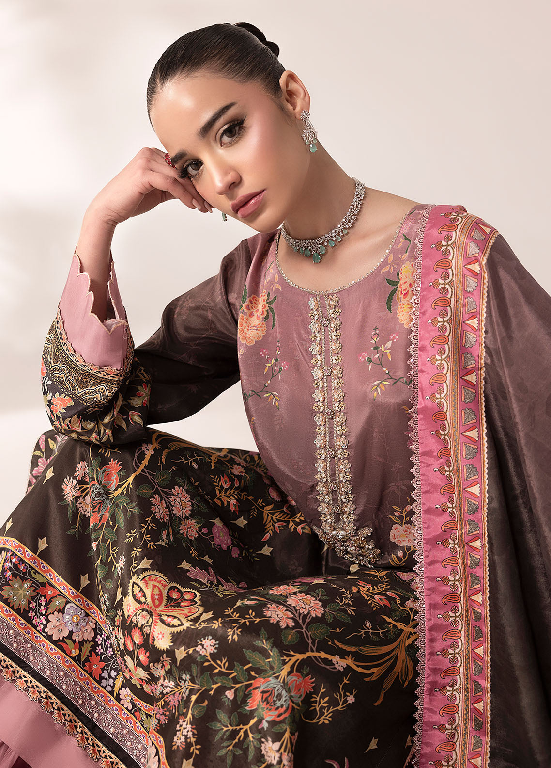 Sahane | Suay Silk Handwork Edit | CT-15007 LILANA - SUAY -  Sahane Ladies Clothes - Original Designer Dress - House of Maryam