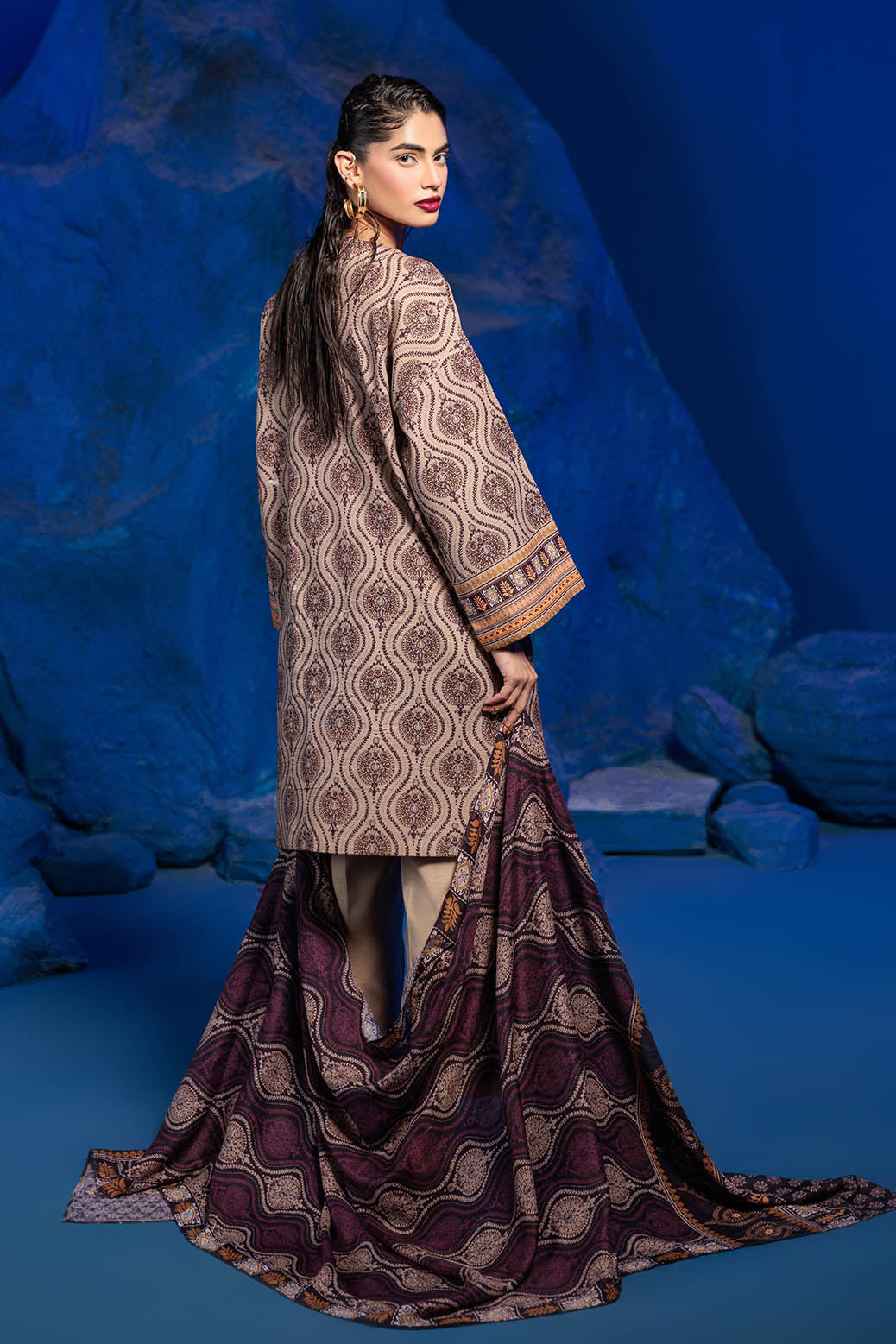 Bonanza Satrangi | Hue 3 Pc (2W24P3P257) -  Bonanza Satrangi Unstitched - Original Designer Dress - House of Maryam