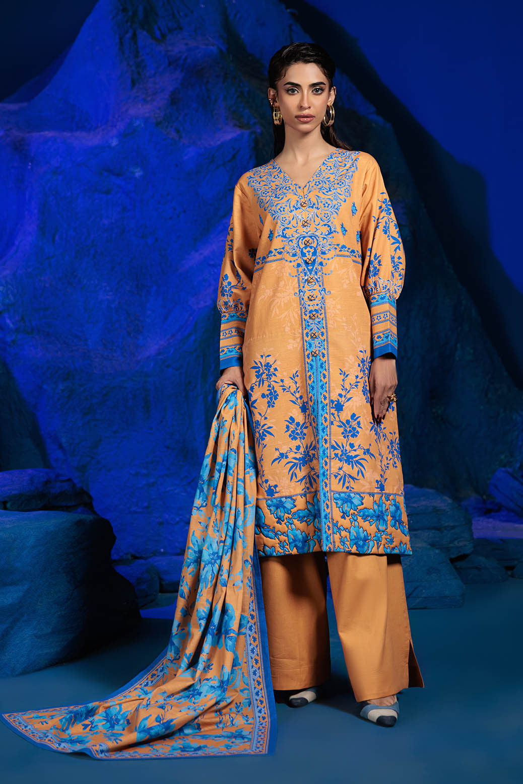 Bonanza Satrangi | Mellow 3 Pc (2W24P3P279) -  Bonanza Satrangi Unstitched - Original Designer Dress - House of Maryam
