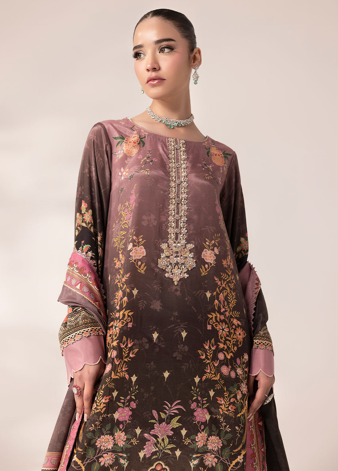 Sahane | Suay Silk Handwork Edit | CT-15007 LILANA - SUAY -  Sahane Ladies Clothes - Original Designer Dress - House of Maryam