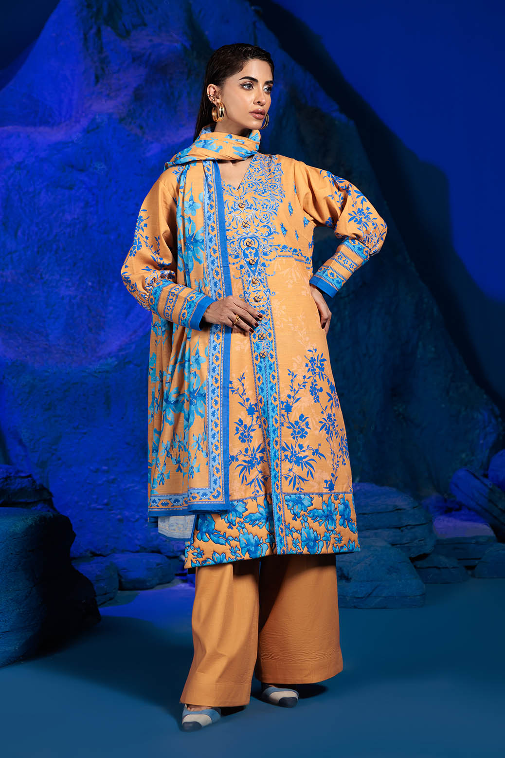 Bonanza Satrangi | Mellow 3 Pc (2W24P3P279) -  Bonanza Satrangi Unstitched - Original Designer Dress - House of Maryam