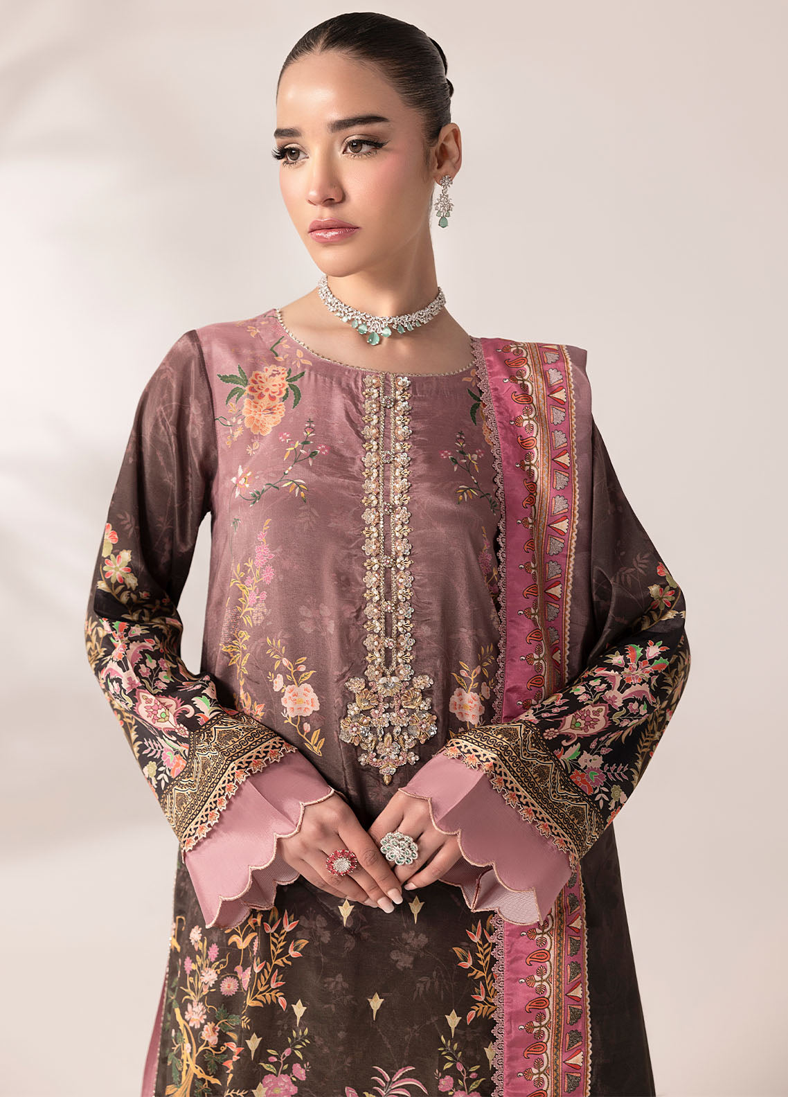 Sahane | Suay Silk Handwork Edit | CT-15007 LILANA - SUAY -  Sahane Ladies Clothes - Original Designer Dress - House of Maryam