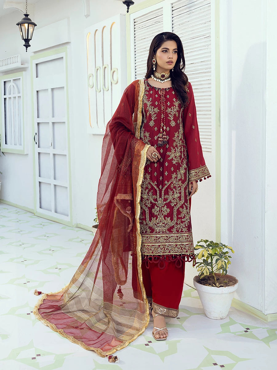 Salitex | Signature Festive Chiffon | SUNW6NO008UT -  Salitex Ladies Clothes - Original Designer Dress - House of Maryam