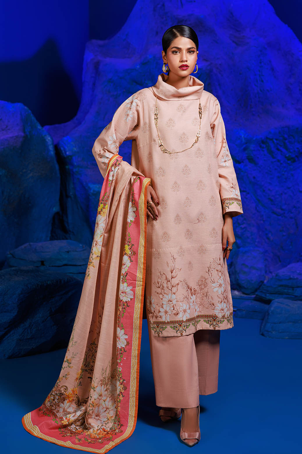 Bonanza Satrangi | Sunburst 3 Pc (1W24P3P288) -  Bonanza Satrangi Unstitched - Original Designer Dress - House of Maryam