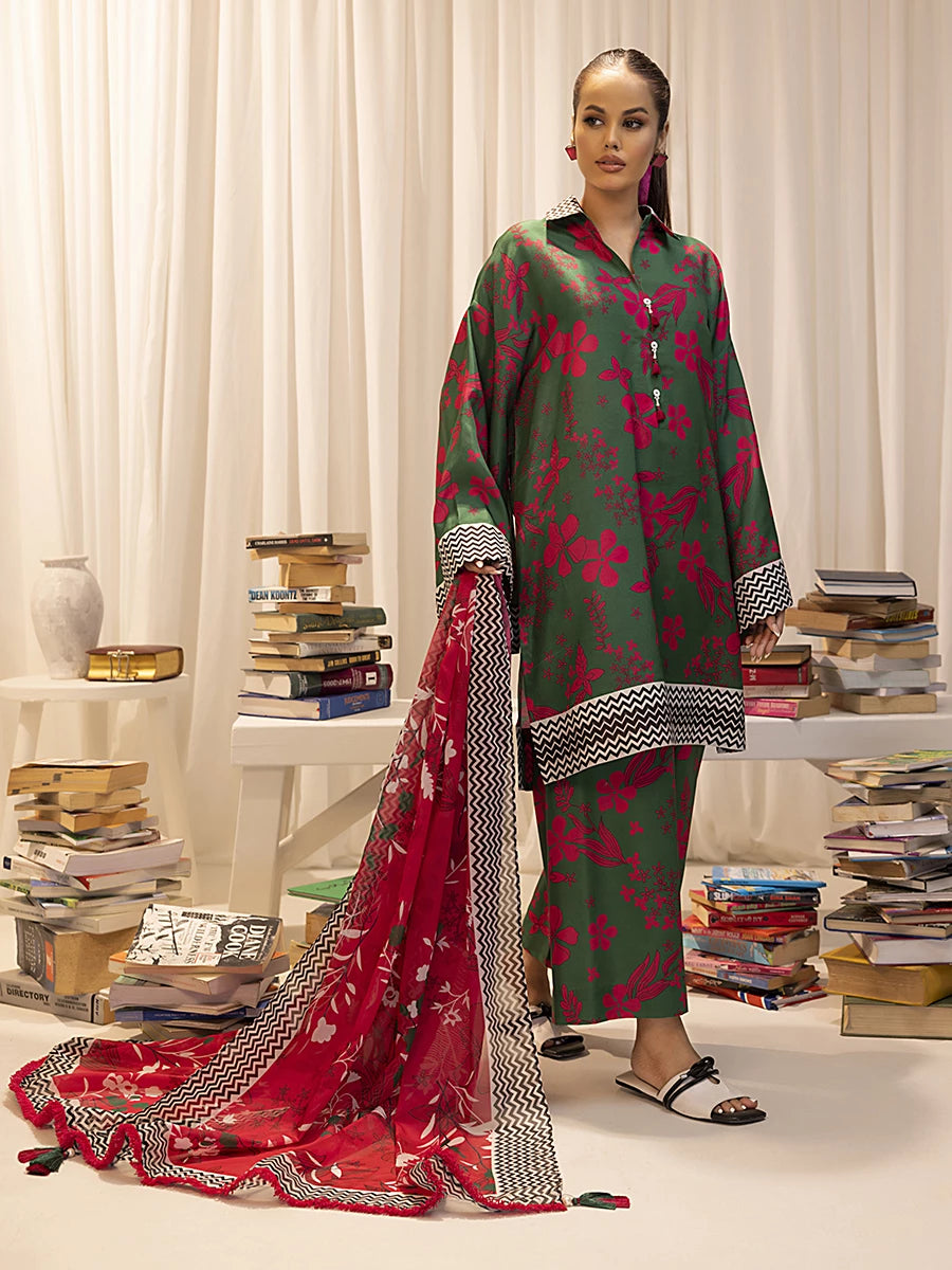 Salitex | Sibel Printed Lawn Silk | ST-01 -  Salitex Ladies Clothes - Original Designer Dress - House of Maryam