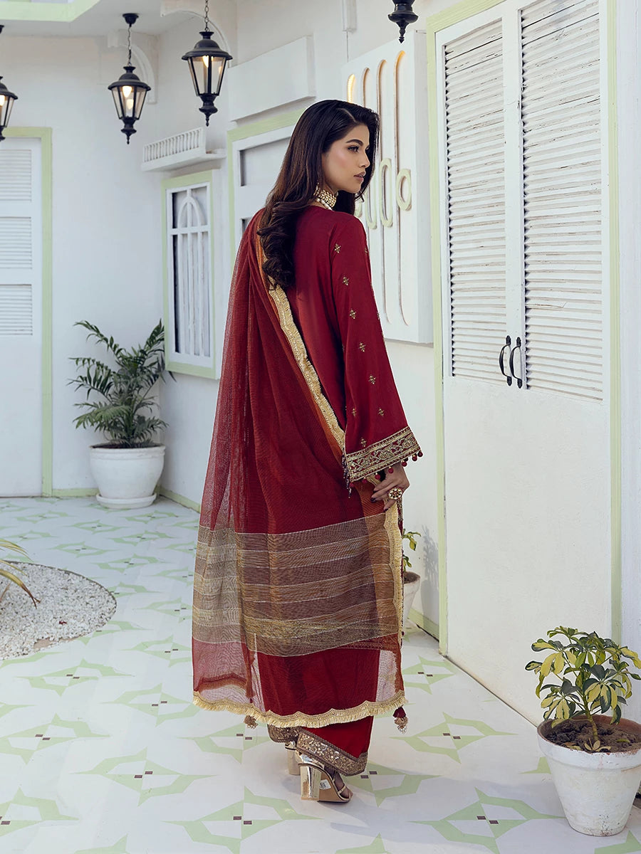 Salitex | Signature Festive Chiffon | SUNW6NO008UT -  Salitex Ladies Clothes - Original Designer Dress - House of Maryam