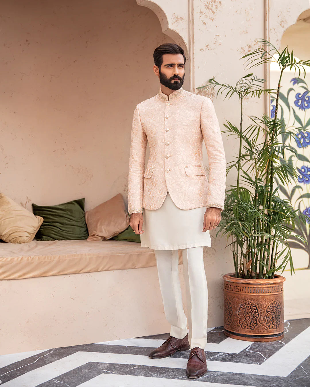 Pakistani Menswear | FSQ-Demir by Designer House of Maryam Ltd. - House of Maryam - Pakistani Designer Ethnic Wear in {{ shop.shopifyCountryName }}