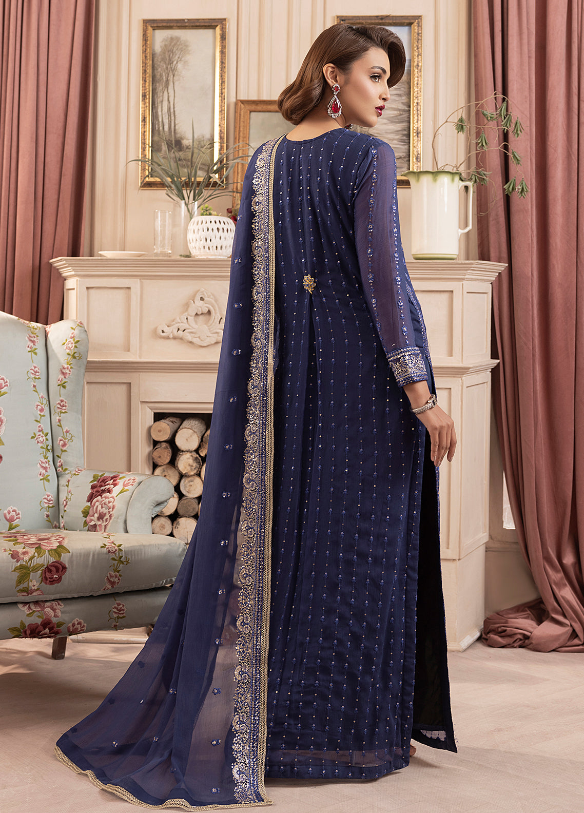 Sahane | Elyssa Festive Chiffon | CT-19002 Elle - ELYSSA -  Sahane Ladies Clothes - Original Designer Dress - House of Maryam