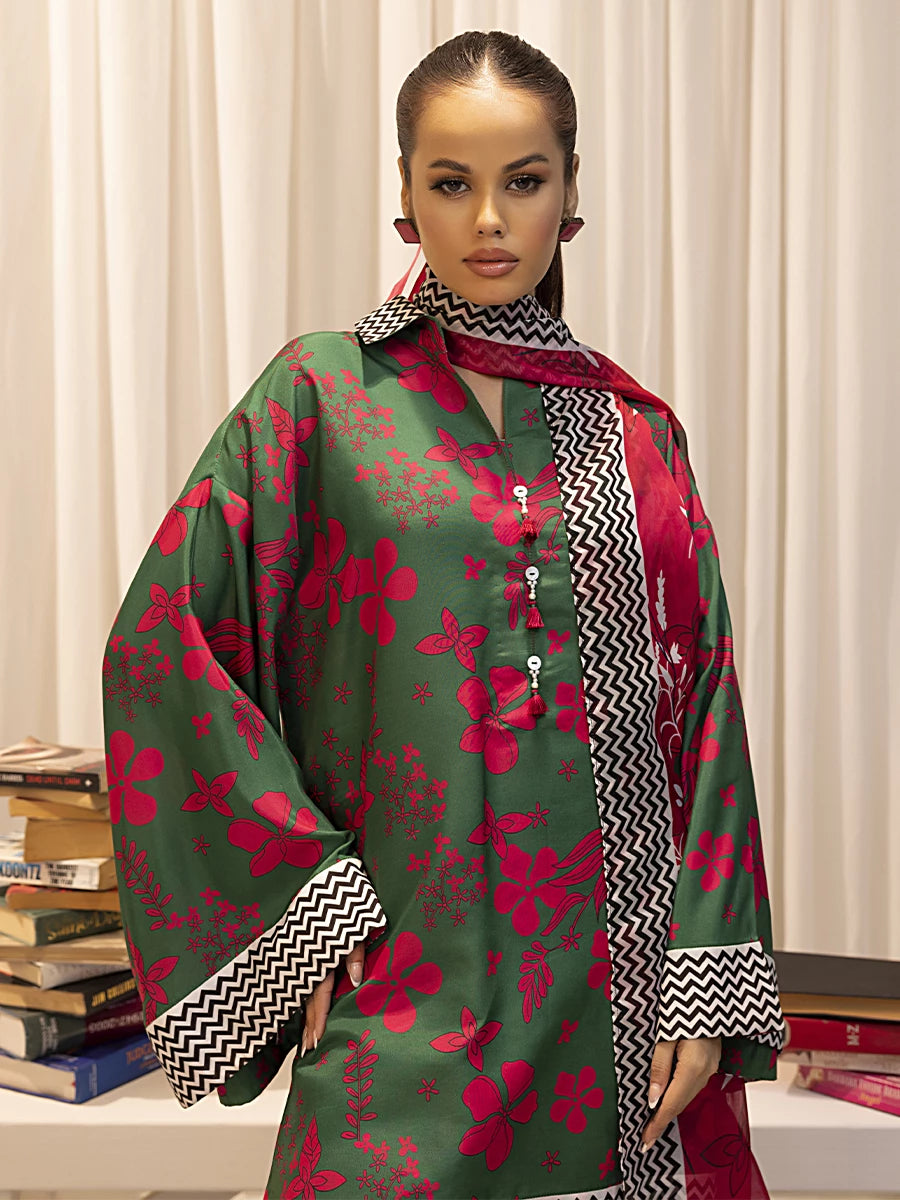 Salitex | Sibel Printed Lawn Silk | ST-01 -  Salitex Ladies Clothes - Original Designer Dress - House of Maryam