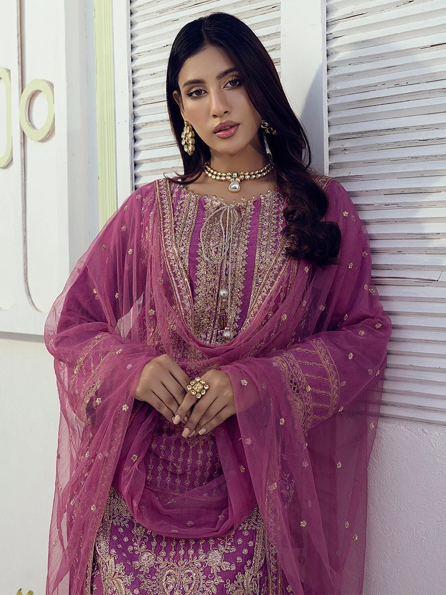 Salitex | Signature Festive Chiffon | SUNW6NO004UT -  Salitex Ladies Clothes - Original Designer Dress - House of Maryam