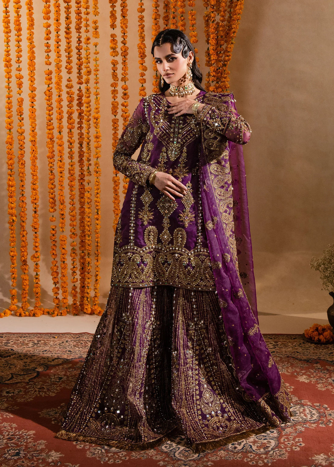 Maria Osama Khan | Sajni Wedding Festive | Yashfa by Designer Maria Osama Khan - House of Maryam - Pakistani Designer Ethnic Wear in {{ shop.shopifyCountryName }}