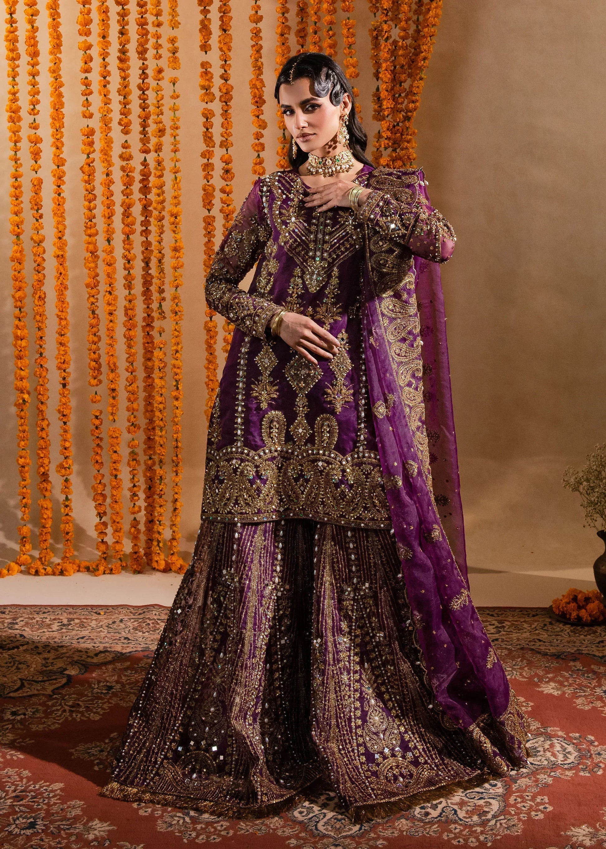 Maria Osama Khan | Sajni Wedding Festive | Yashfa by Designer Maria Osama Khan - House of Maryam - Pakistani Designer Ethnic Wear in {{ shop.shopifyCountryName }}