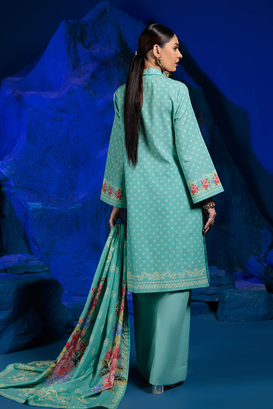 Bonanza Satrangi | Artistic Aura 3 Pc (1W24P3P245) -  Bonanza Satrangi Unstitched - Original Designer Dress - House of Maryam