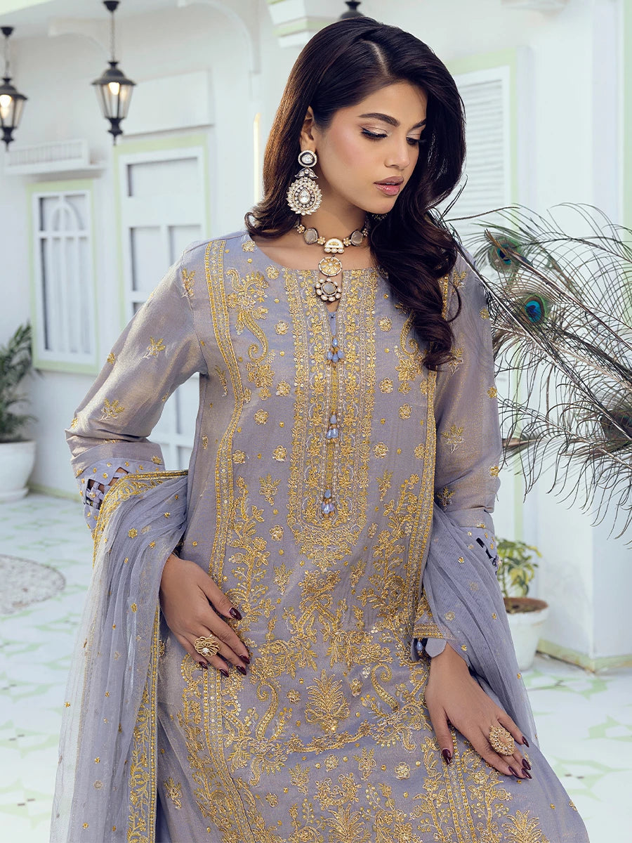Salitex | Signature Festive Chiffon | SUNW6NO011UT -  Salitex Ladies Clothes - Original Designer Dress - House of Maryam