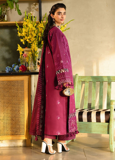 Sahane | In Laws in Lawn Eid Edit |  CT-21002 Berry -  Sahane Ladies Clothes - Original Designer Dress - House of Maryam