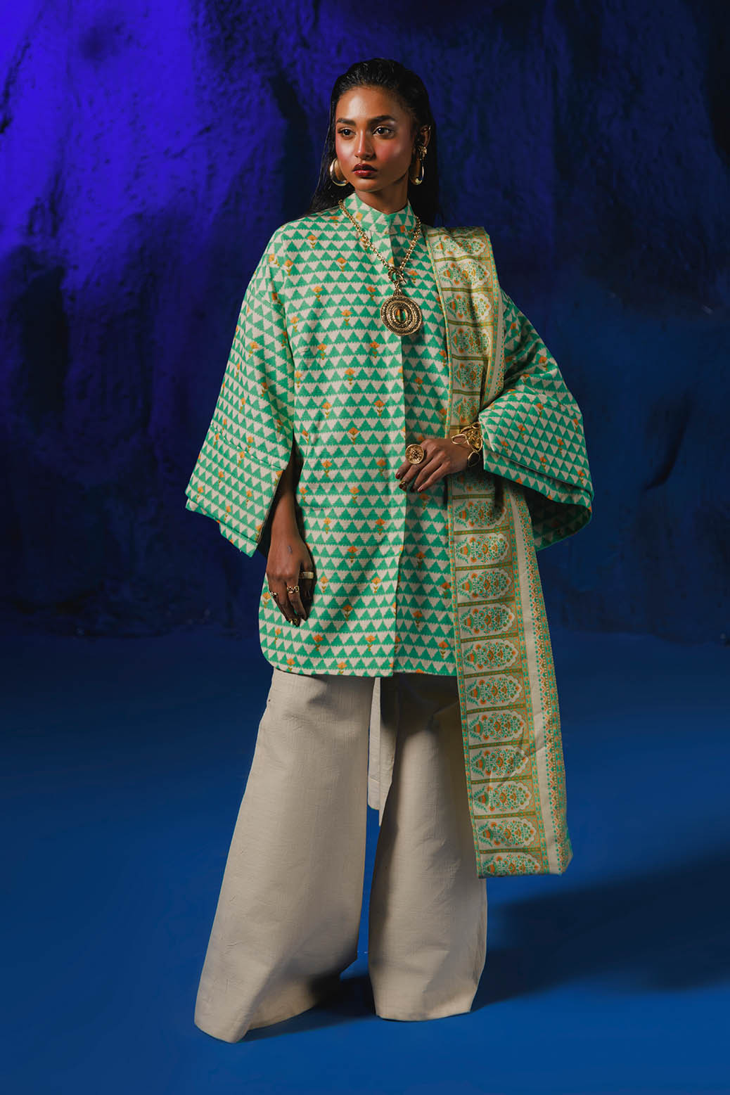 Bonanza Satrangi | Ice Cream 3 Pc (1W24P3P241) -  Bonanza Satrangi Unstitched - Original Designer Dress - House of Maryam