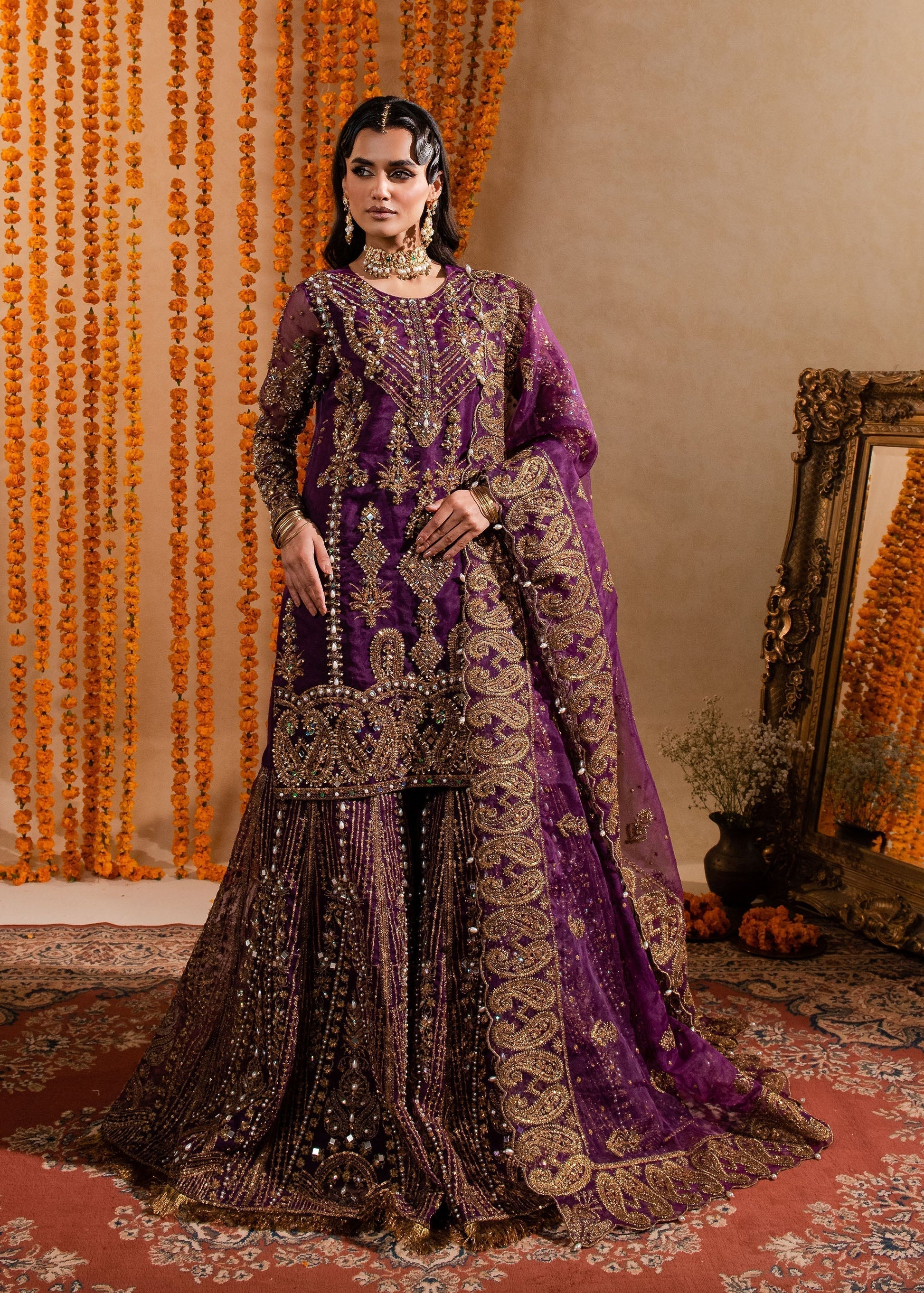 Maria Osama Khan | Sajni Wedding Festive | Yashfa by Designer Maria Osama Khan - House of Maryam - Pakistani Designer Ethnic Wear in {{ shop.shopifyCountryName }}