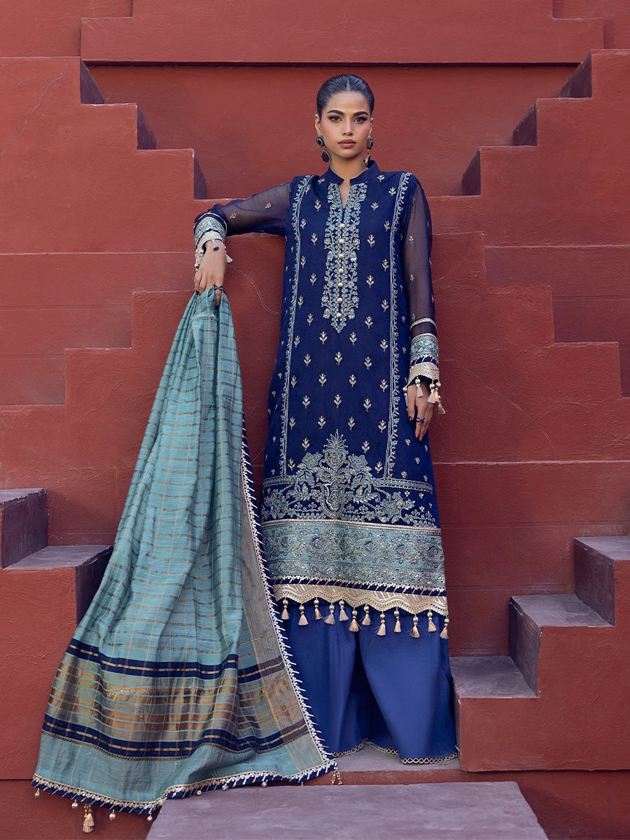 Salitex | Signature Festive Chiffon | SUNW6JI018UT -  Salitex Ladies Clothes - Original Designer Dress - House of Maryam