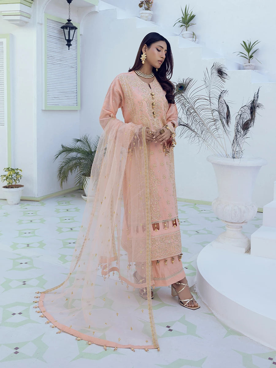 Salitex | Signature Festive Chiffon | SUNW6NO007UT -  Salitex Ladies Clothes - Original Designer Dress - House of Maryam