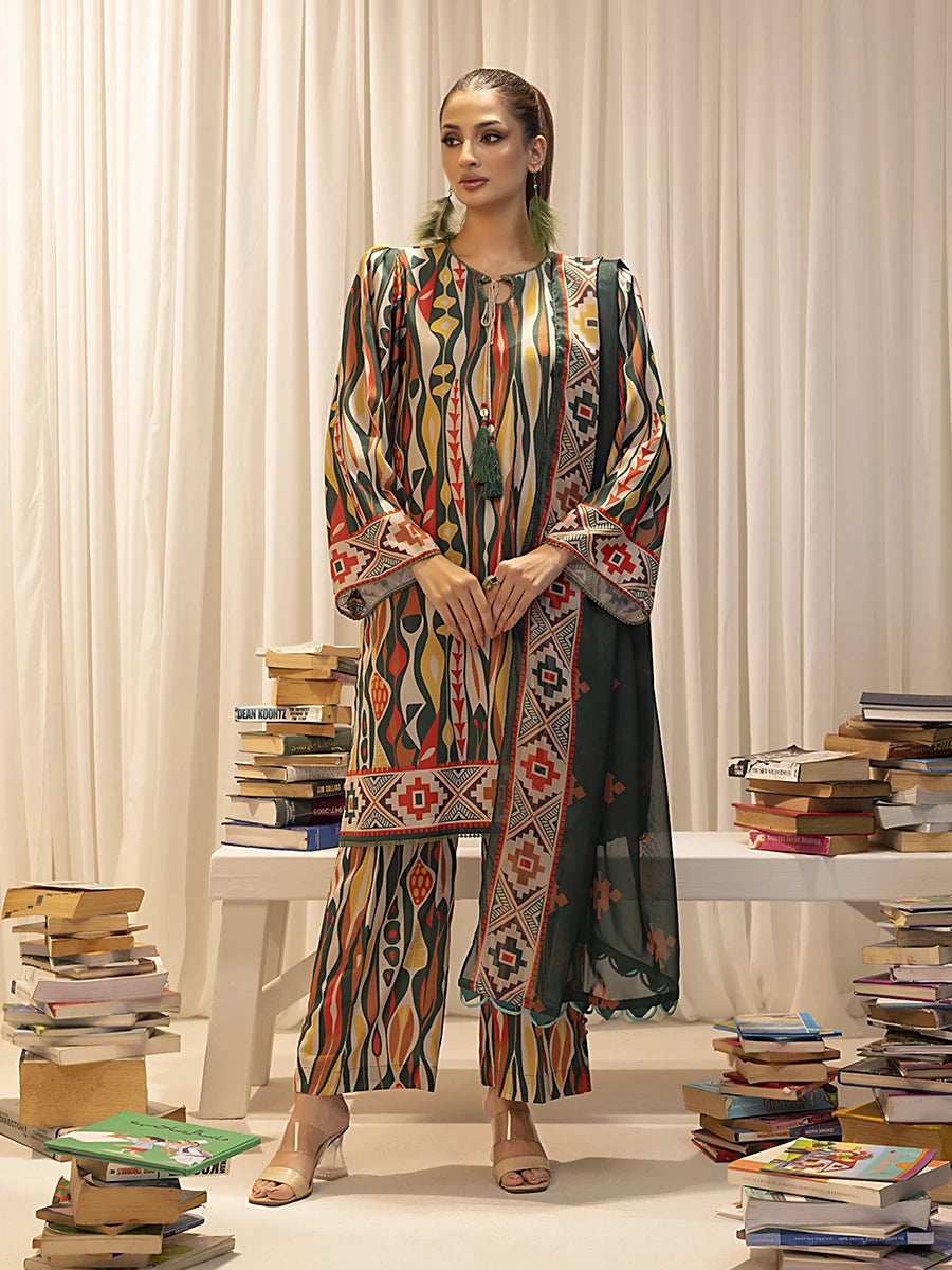Salitex | Sibel Printed Lawn Silk | ST-05 -  Salitex Ladies Clothes - Original Designer Dress - House of Maryam