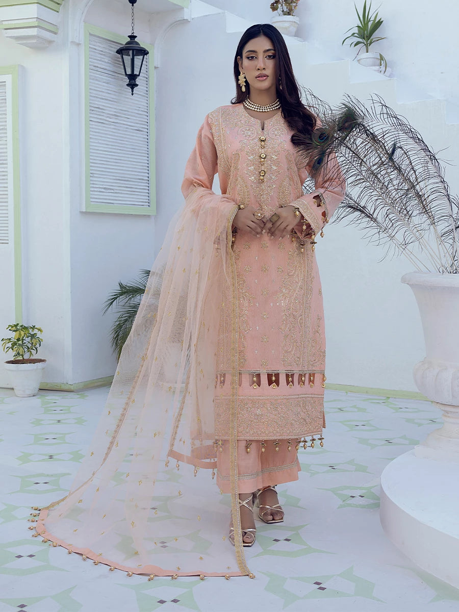 Salitex | Signature Festive Chiffon | SUNW6NO007UT -  Salitex Ladies Clothes - Original Designer Dress - House of Maryam