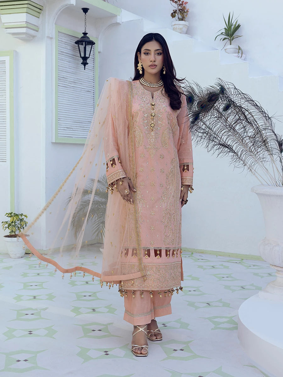 Salitex | Signature Festive Chiffon | SUNW6NO007UT -  Salitex Ladies Clothes - Original Designer Dress - House of Maryam
