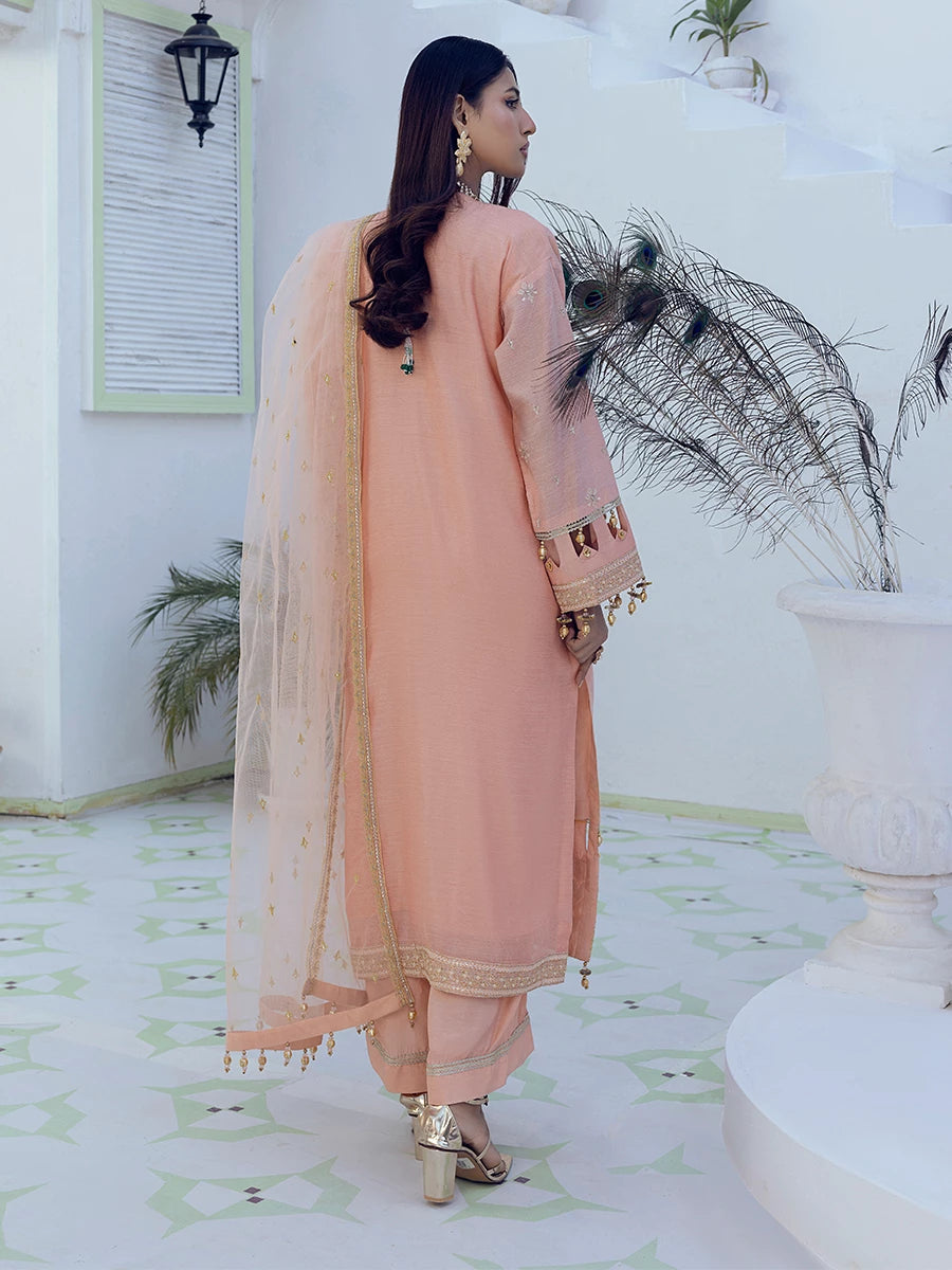 Salitex | Signature Festive Chiffon | SUNW6NO007UT -  Salitex Ladies Clothes - Original Designer Dress - House of Maryam