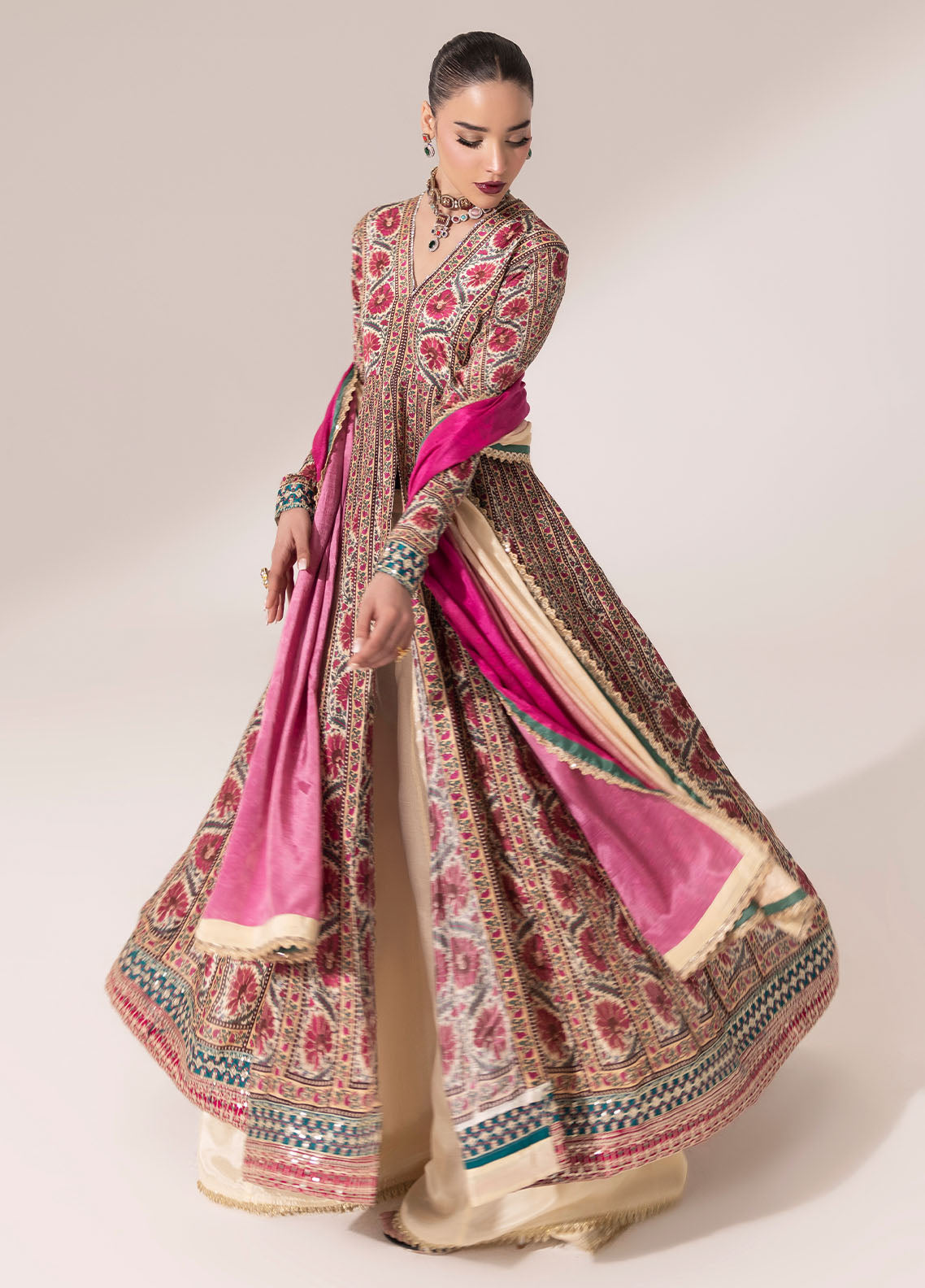 Sahane | Suay Silk Handwork Edit | CT-15001 LOREN - SUAY -  Sahane Ladies Clothes - Original Designer Dress - House of Maryam