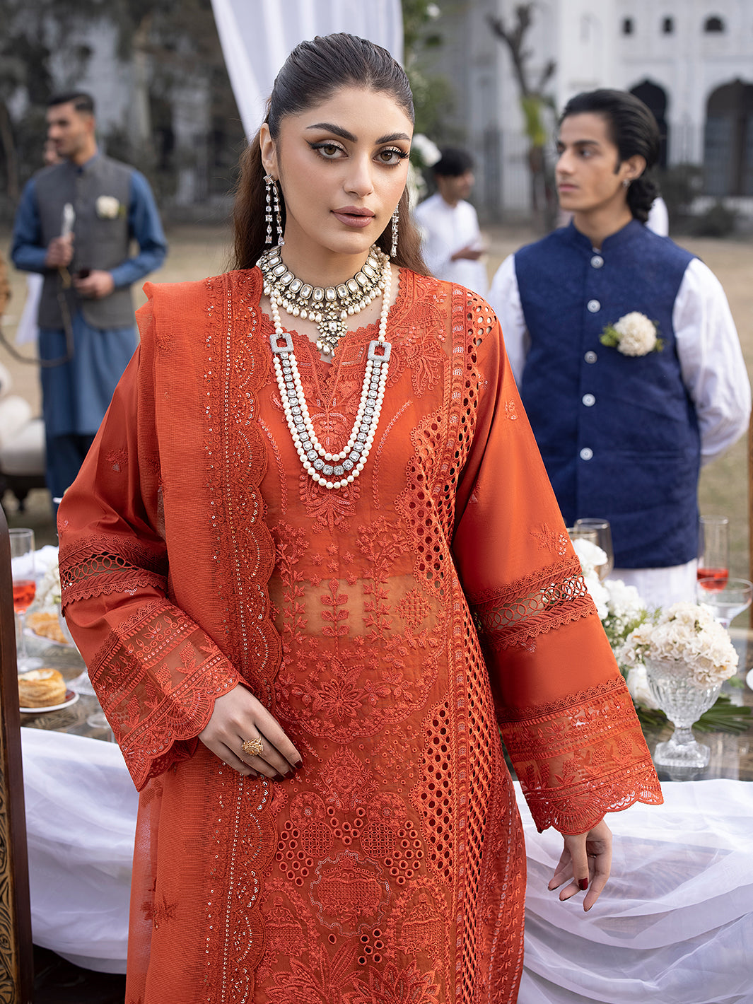 Mahnur | Mahrukh Luxury Lawn 24 | IRIS -  Mahnur Luxury - Original Designer Dress - House of Maryam