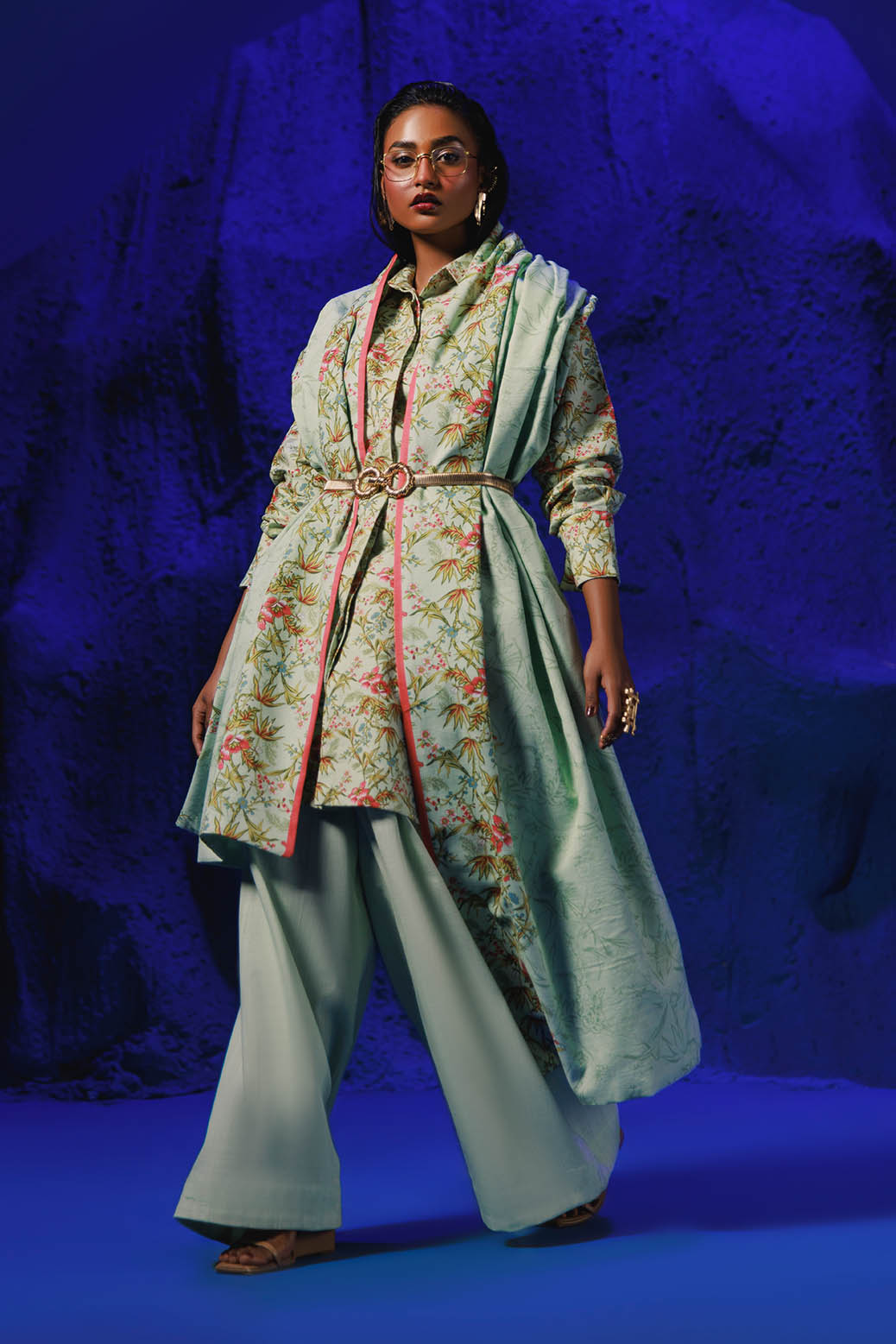 Bonanza Satrangi | Canara Green 3 Pc (1W24P3P233) -  Bonanza Satrangi Unstitched - Original Designer Dress - House of Maryam