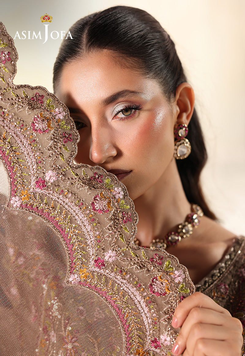 Asim Jofa | En Vogue |  AJUEV-10 -  Asim Jofa Ladies Clothes - Original Designer Dress - House of Maryam