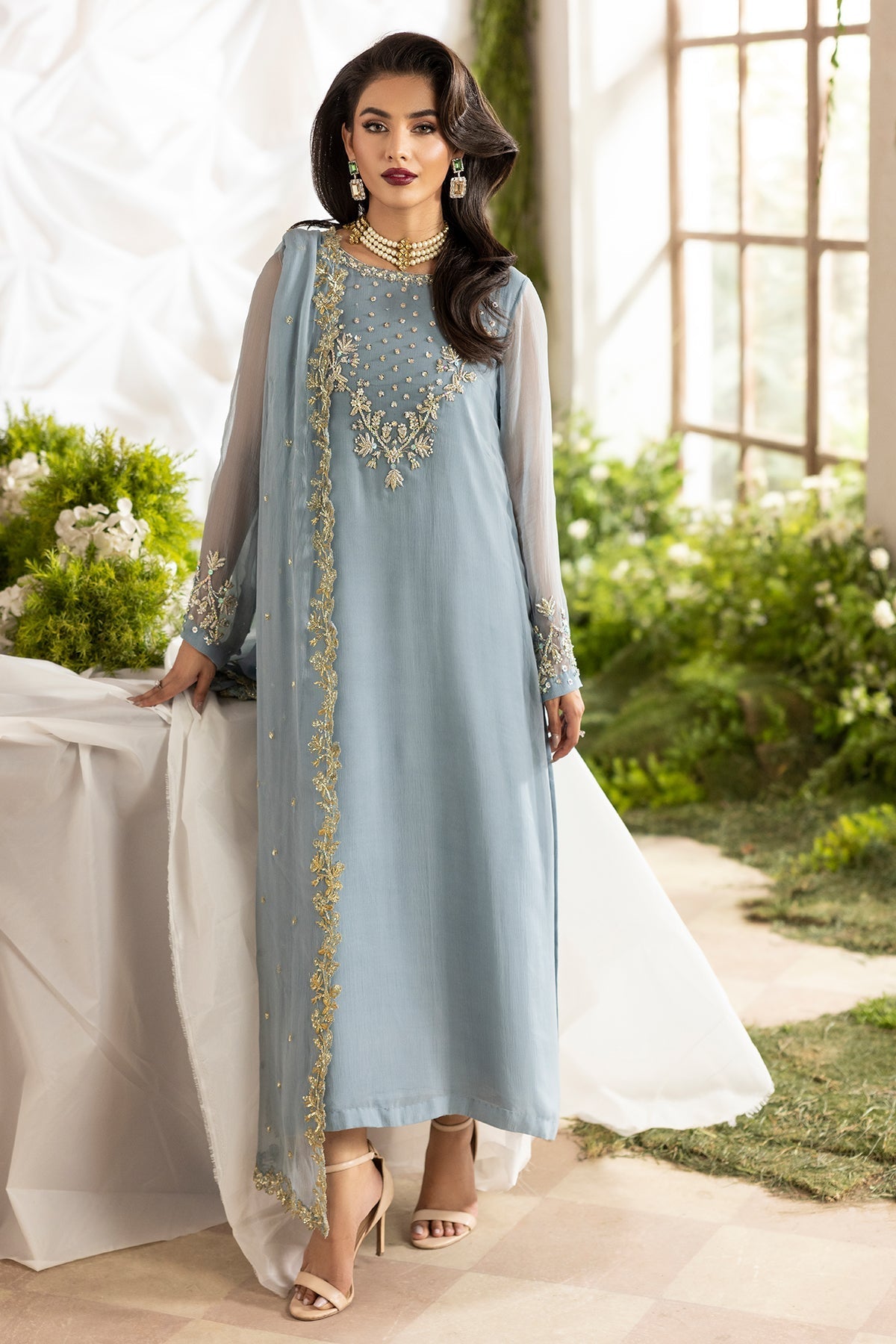 Charizma | Fumee Luxury Chiffon | CMA-5-100 -  Charizma Ladies Clothes - Original Designer Dress - House of Maryam