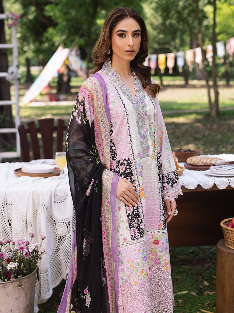 Rajbari | Schiffli Printkari Exclusive | Schiffli Printkari - 01 -  Rajbari Ladies Clothes - Original Designer Dress - House of Maryam