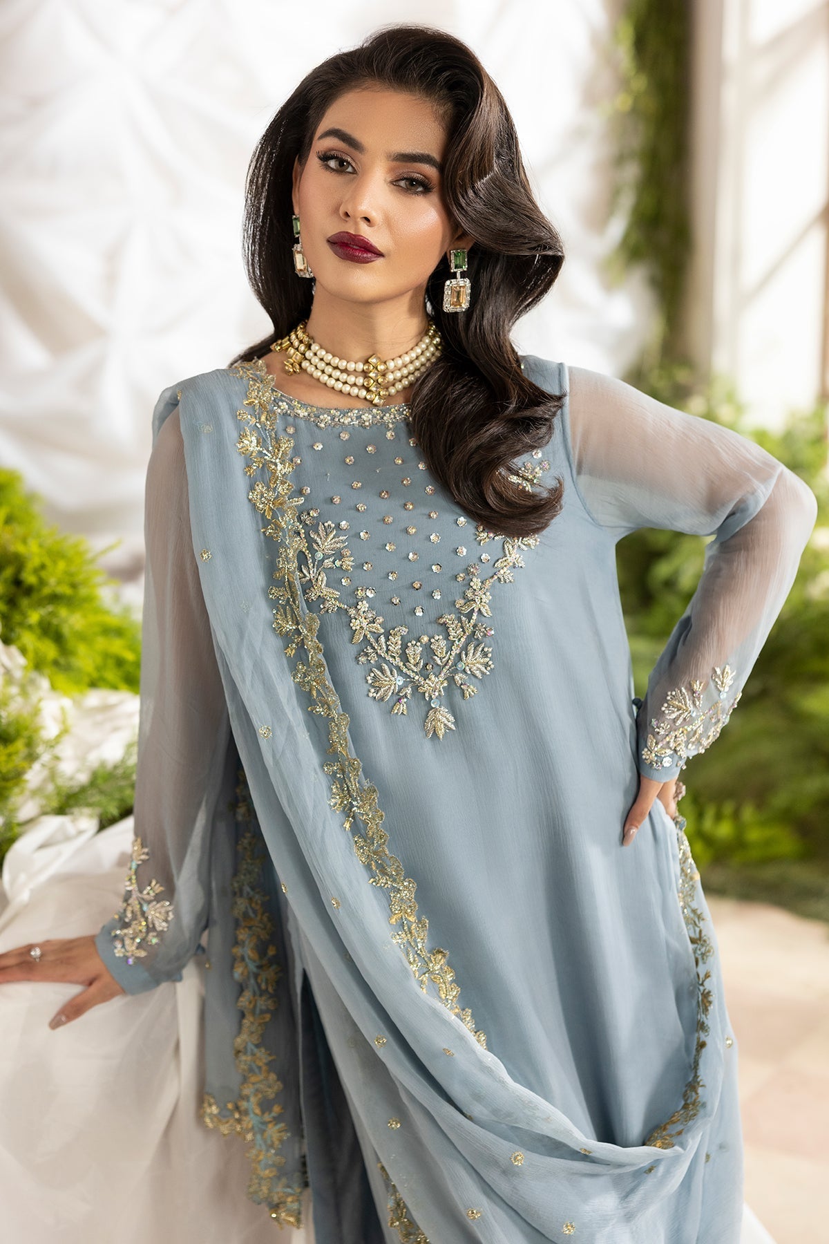 Charizma | Fumee Luxury Chiffon | CMA-5-100 -  Charizma Ladies Clothes - Original Designer Dress - House of Maryam