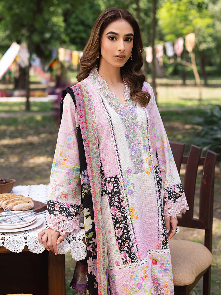 Rajbari | Schiffli Printkari Exclusive | Schiffli Printkari - 01 -  Rajbari Ladies Clothes - Original Designer Dress - House of Maryam
