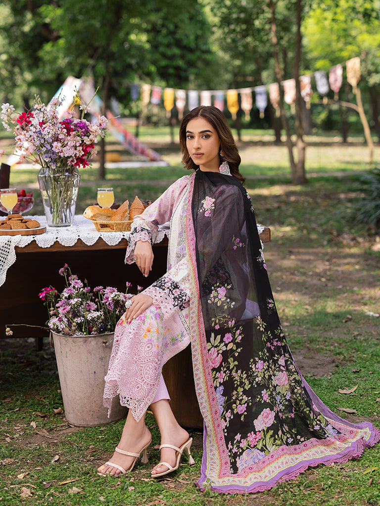 Rajbari | Schiffli Printkari Exclusive | Schiffli Printkari - 01 -  Rajbari Ladies Clothes - Original Designer Dress - House of Maryam