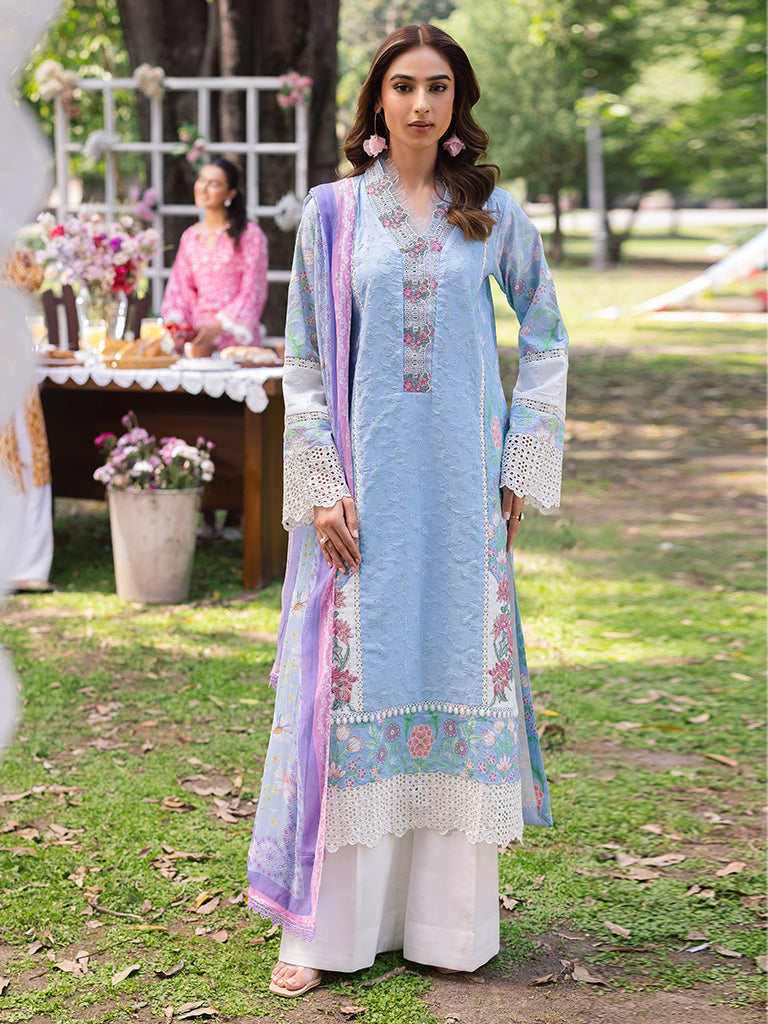 Rajbari | Schiffli Printkari Exclusive | Schiffli Printkari - 04 -  Rajbari Ladies Clothes - Original Designer Dress - House of Maryam