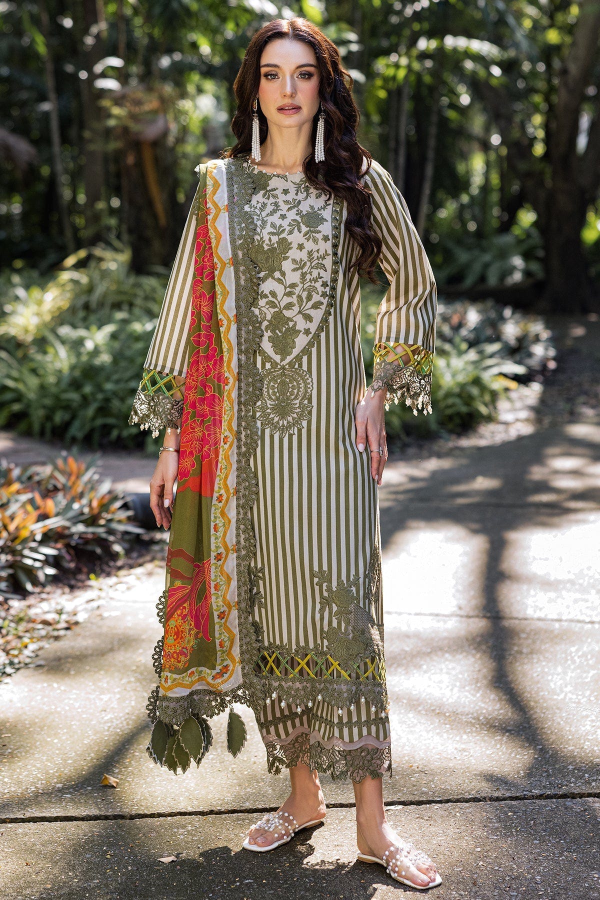 Charizma | Naranji Lawn | CN5-07 -  Charizma Ladies Clothes - Original Designer Dress - House of Maryam