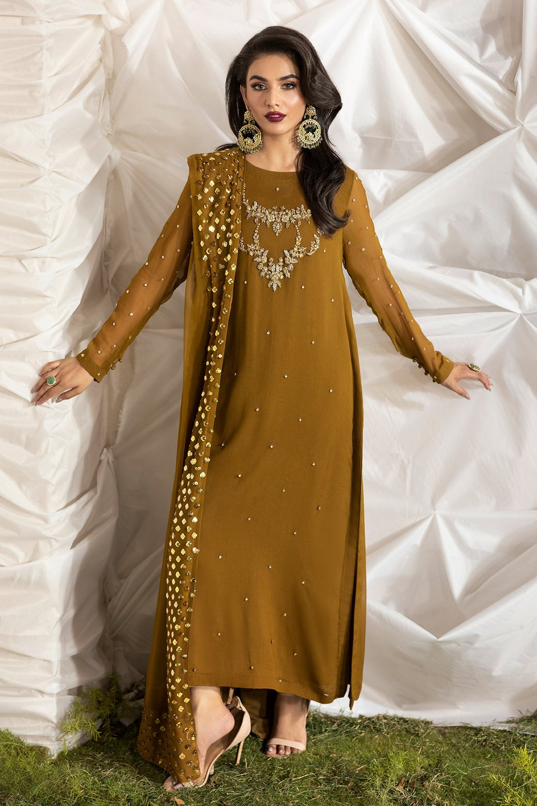 Charizma | Fumee Luxury Chiffon | CMA-5-046A -  Charizma Ladies Clothes - Original Designer Dress - House of Maryam