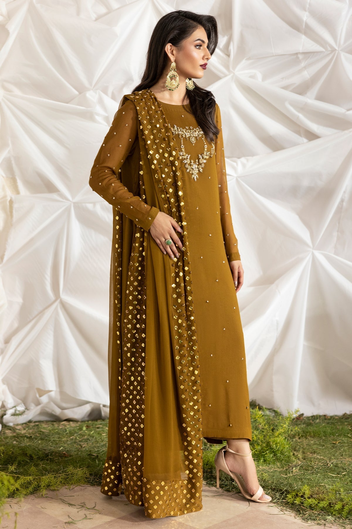 Charizma | Fumee Luxury Chiffon | CMA-5-046A -  Charizma Ladies Clothes - Original Designer Dress - House of Maryam