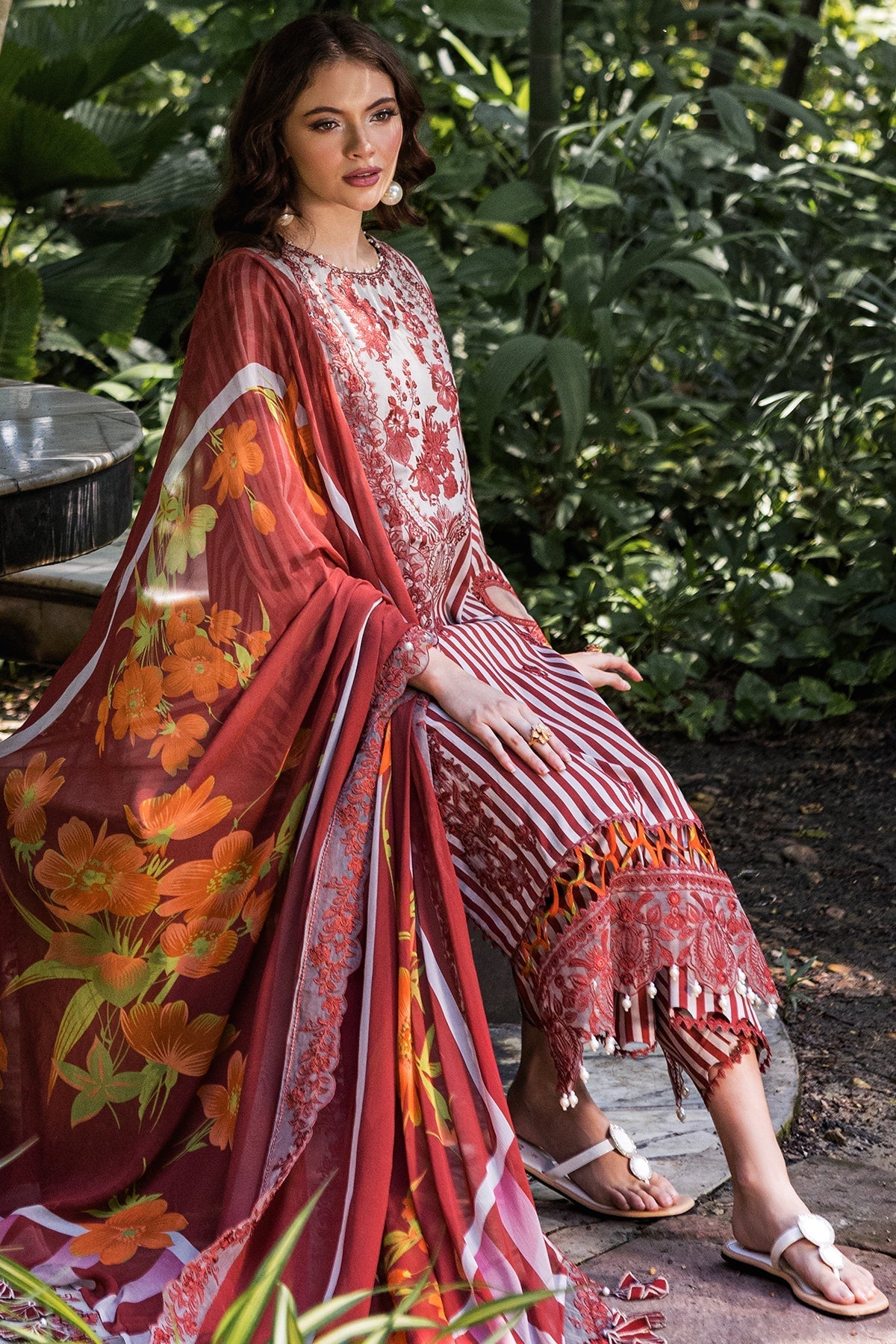 Charizma | Naranji Lawn | CN5-04 -  Charizma Ladies Clothes - Original Designer Dress - House of Maryam