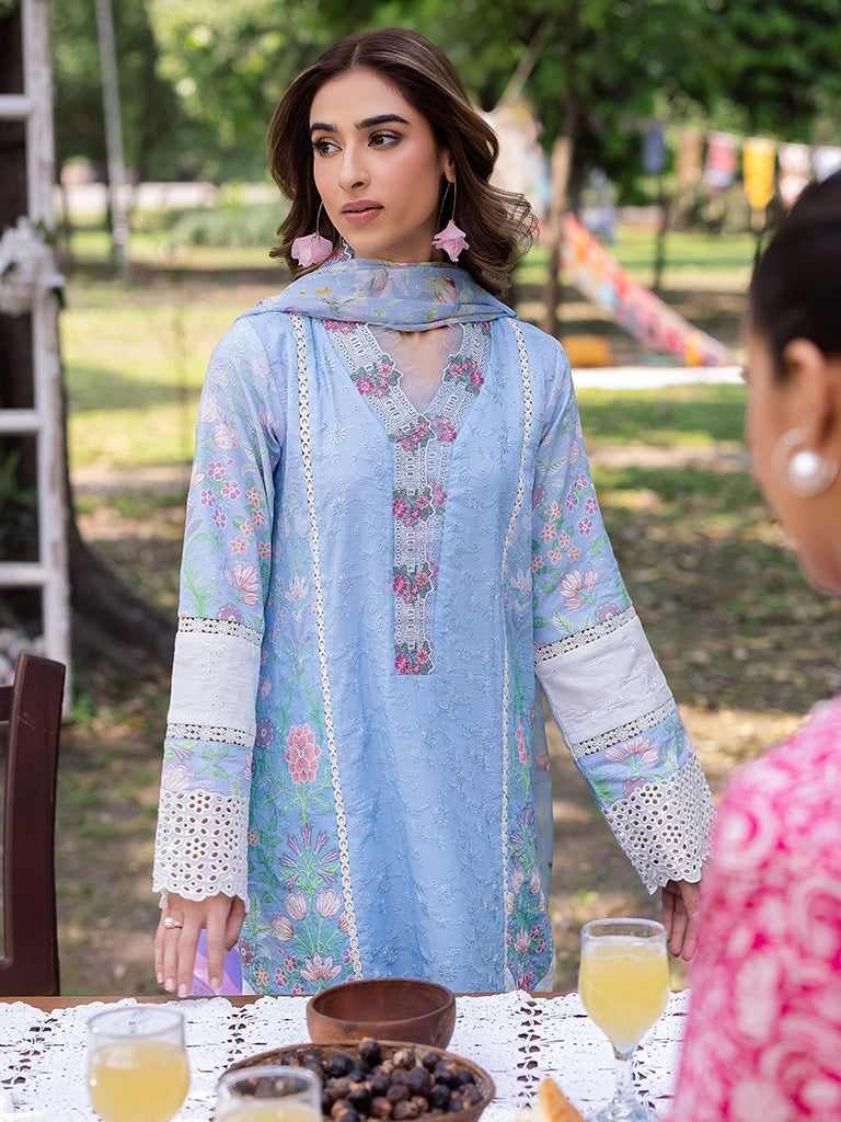 Rajbari | Schiffli Printkari Exclusive | Schiffli Printkari - 04 -  Rajbari Ladies Clothes - Original Designer Dress - House of Maryam