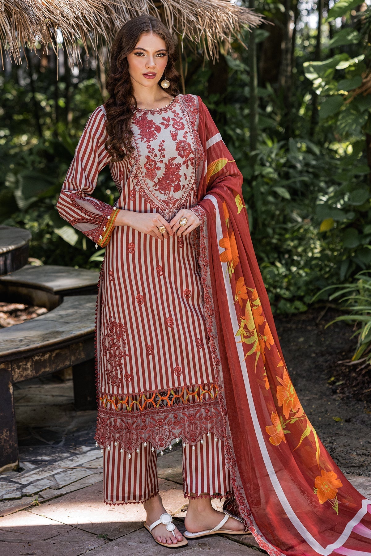 Charizma | Naranji Lawn | CN5-04 -  Charizma Ladies Clothes - Original Designer Dress - House of Maryam