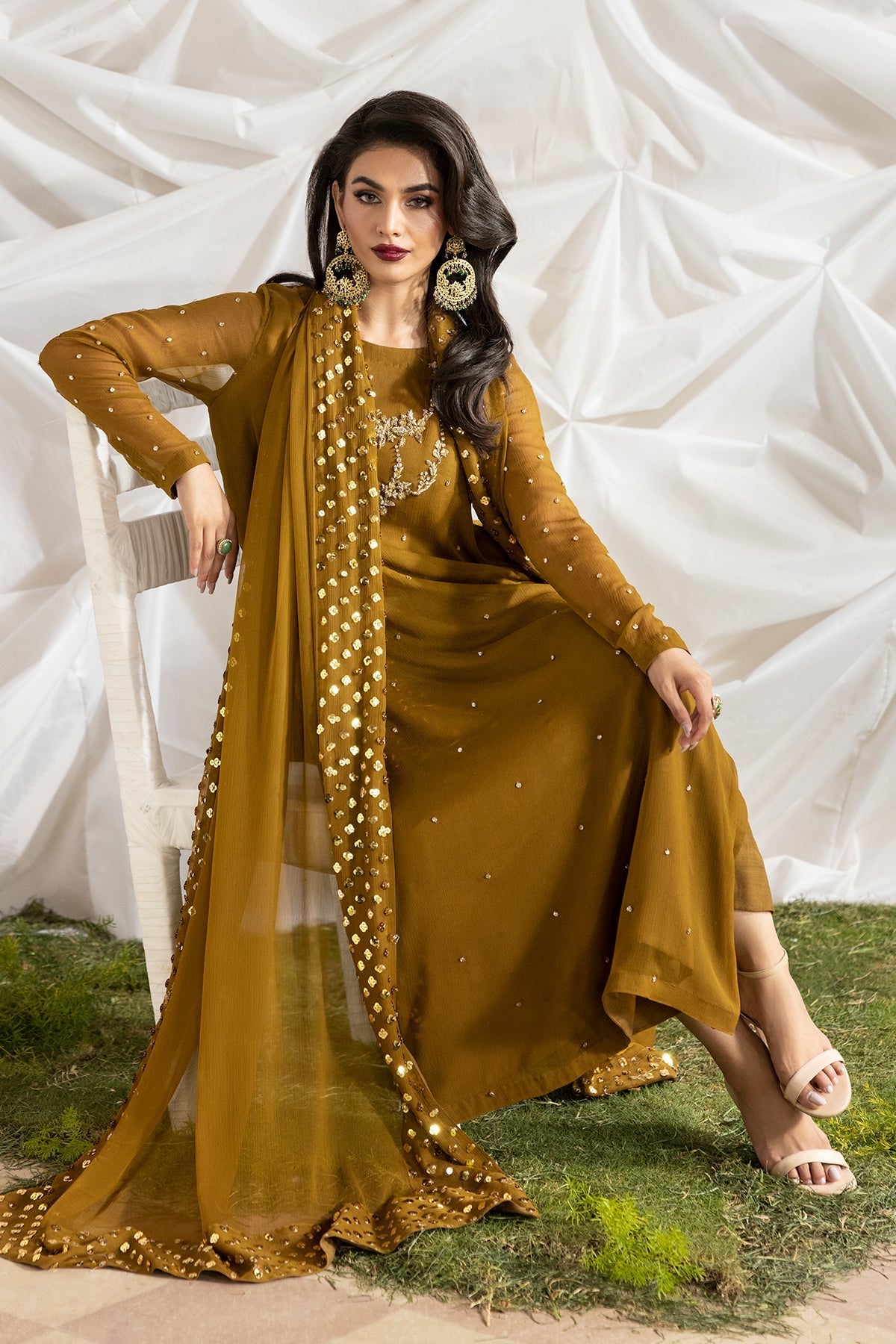 Charizma | Fumee Luxury Chiffon | CMA-5-046A -  Charizma Ladies Clothes - Original Designer Dress - House of Maryam