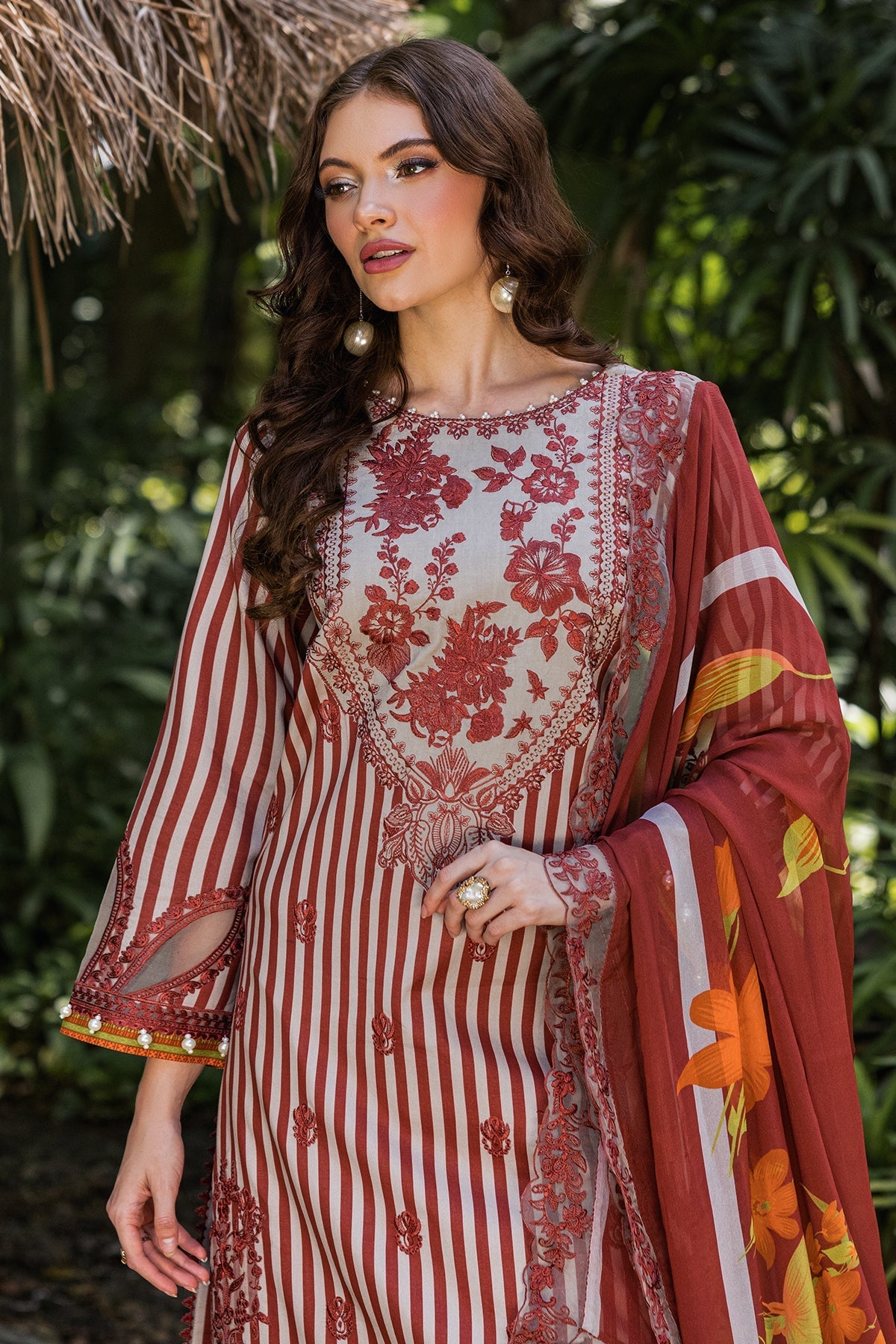 Charizma | Naranji Lawn | CN5-04 -  Charizma Ladies Clothes - Original Designer Dress - House of Maryam