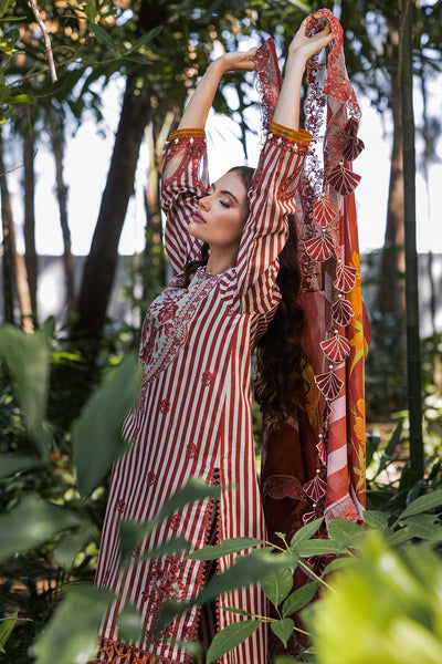 Charizma | Naranji Lawn | CN5-04 -  Charizma Ladies Clothes - Original Designer Dress - House of Maryam