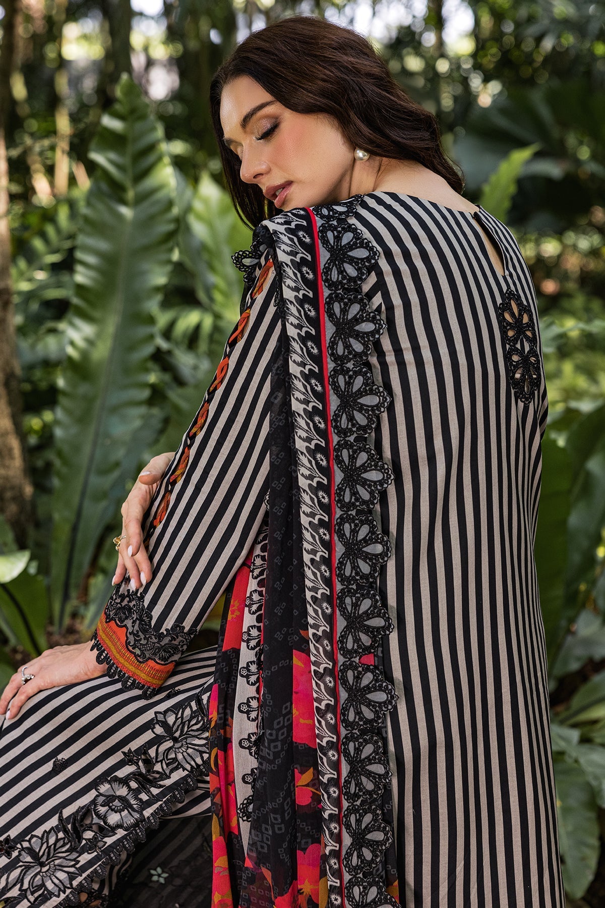Charizma | Naranji Lawn | CN5-03 -  Charizma Ladies Clothes - Original Designer Dress - House of Maryam