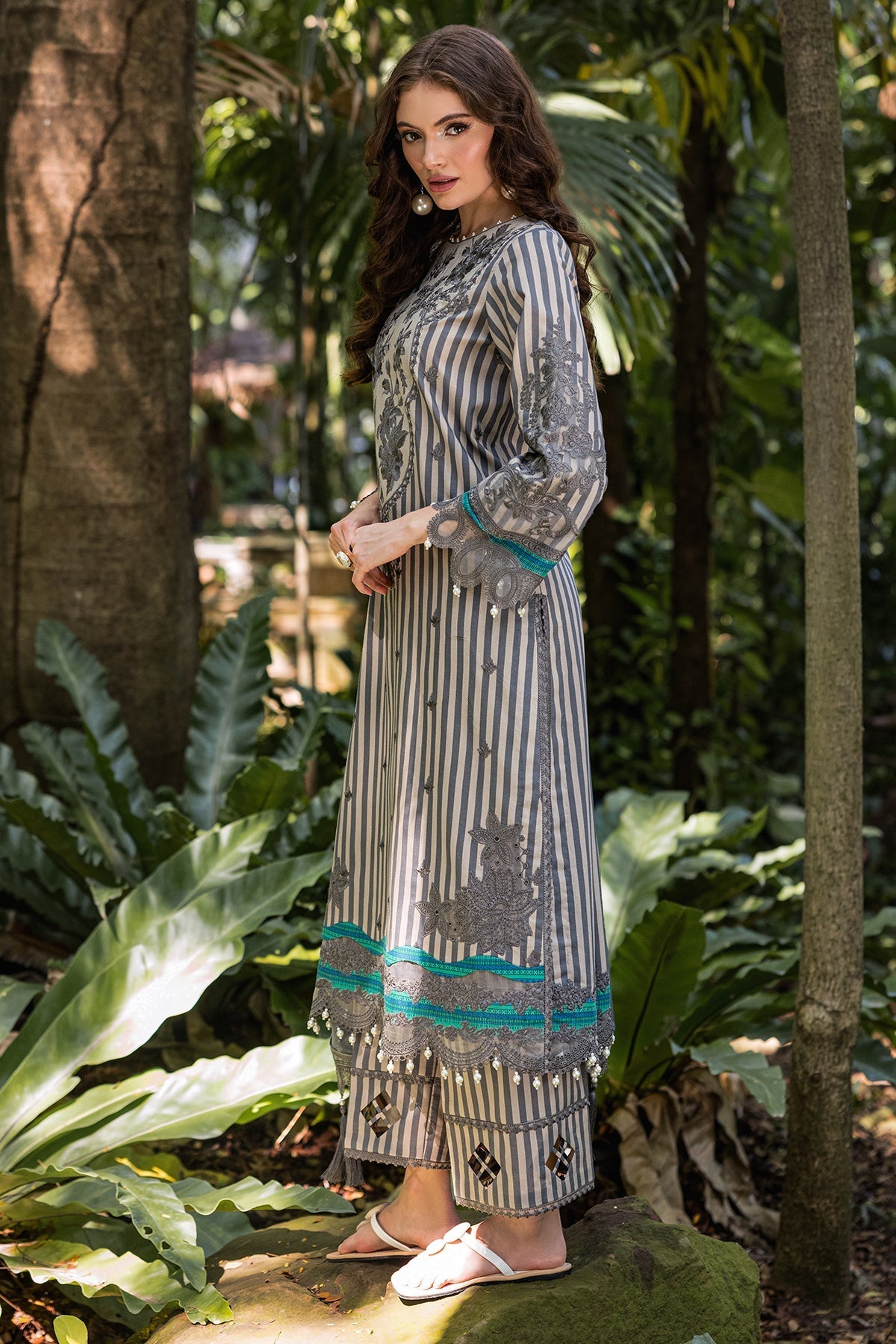 Charizma | Naranji Lawn | CN5-05 -  Charzima Ladies Clothes - Original Designer Dress - House of Maryam