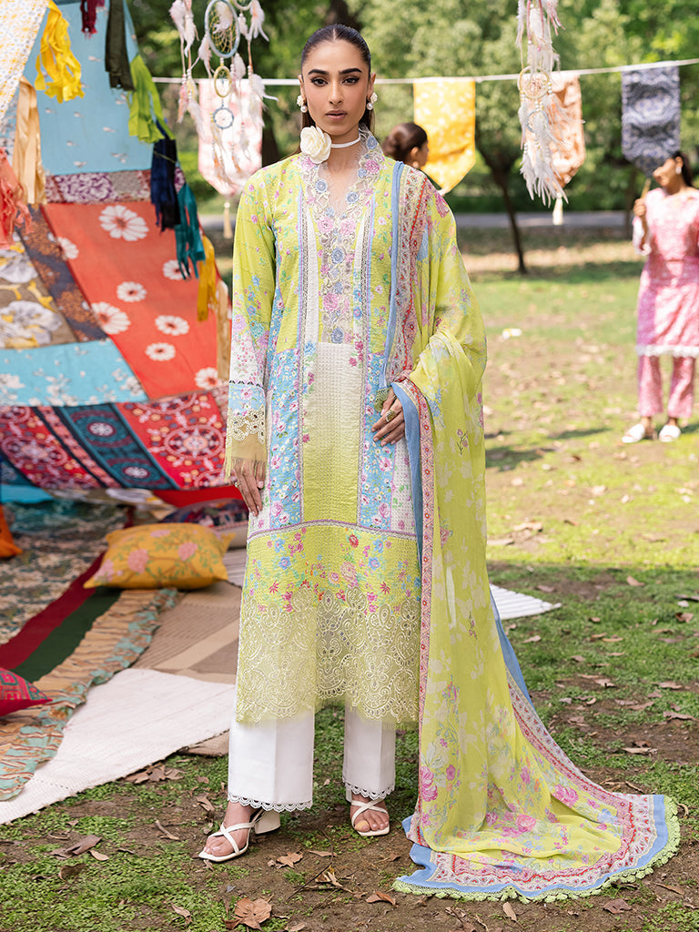 Rajbari | Schiffli Printkari Exclusive | Schiffli Printkari - 09 -  Rajbari Ladies Clothes - Original Designer Dress - House of Maryam